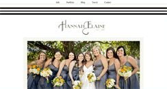 Desktop Screenshot of hannahelaine.com